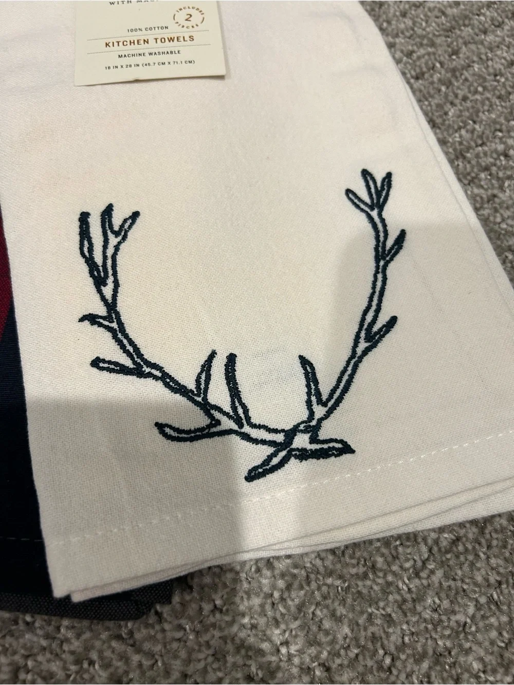Magnolia hearth and hand 2 piece 100% cotton kitchen towel set